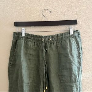 lightweight olive joggers
